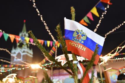 Москва. Новогодняя ГУМ-Ярмарка на Красной площади.