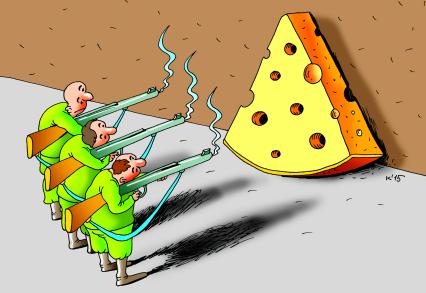 Карикатура на тему санкционных продуктов.