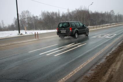 Российско-белорусская граница на трассе М1/Е30 Москва - Смоленск - Минск.