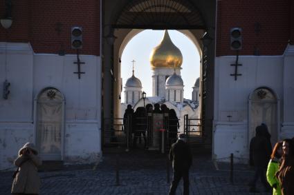 Москва.   Архангельский собор на территории   Кремля.