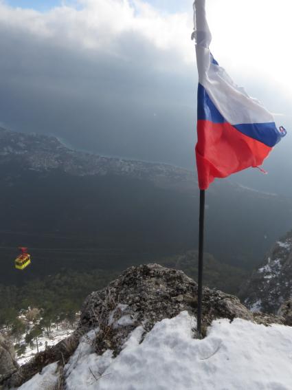 Крым. Горы Ай-Петри зимой.