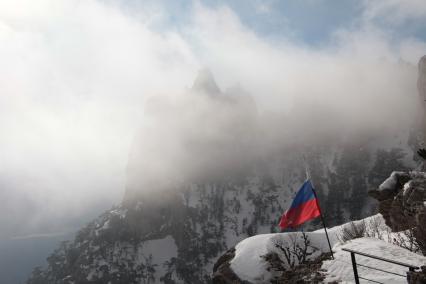 Крым. Горы Ай-Петри зимой.