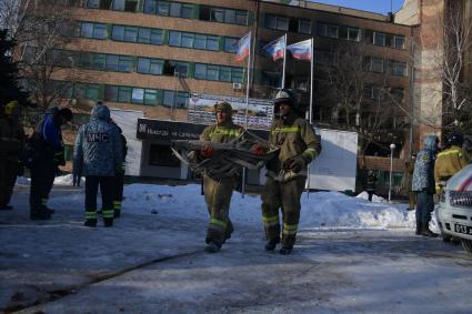 Украина, Донецк. Здание штаба батальона `Сомали`, где в результате террористического акта погиб командир батальона Михаил `Гиви` Толстых.