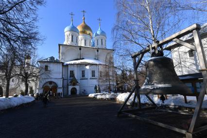 Москва. Вид на Преображенский собор   Новоспасского монастыря.