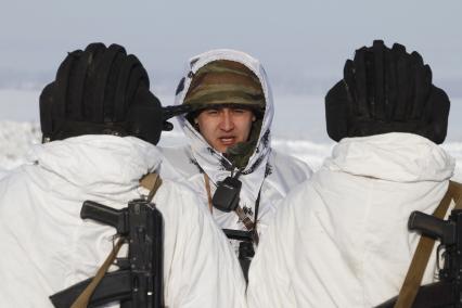 Башкирия. Военнослужащие инженерных  войск на военном полигоне Алкино-2 во время специальных учений ко Дню инженерных войск.