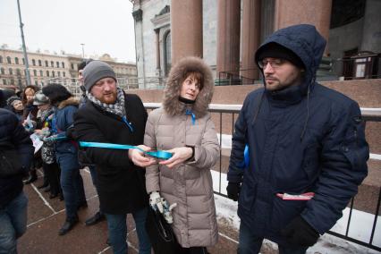 Санкт-Петербург. Митинг противников  передачи  Исаакиевского собора православной церкви.