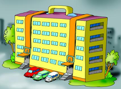 Карикатура на тему недвижимости.