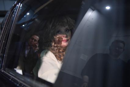 Москва. Певица Алла Пугачева в Крокус Сити Холле перед концертом `О чем поют мужчины`,посвященном Дню защитника Отечества и Международному женскому дню.