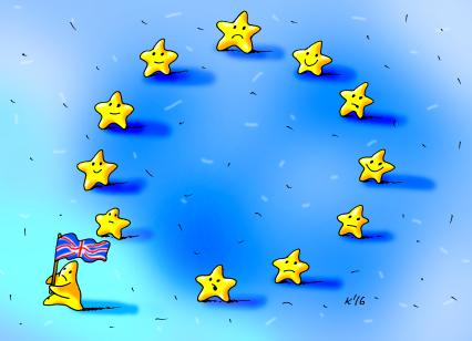 Карикатура `Брексит`.