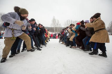 Челябинская область. Народные гуляния, посвященные проводам Широкой Масленицы.