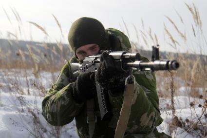 Иркутск. Военнослужащие во время учений.