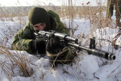 Иркутск. Военнослужащие во время учений.