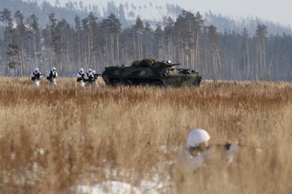 Иркутск. Военнослужащие во время учений.