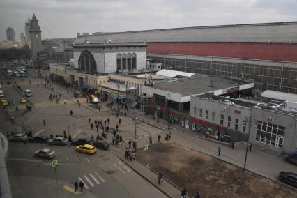 Москва.  Вид на площадь Киевского Вокзала.