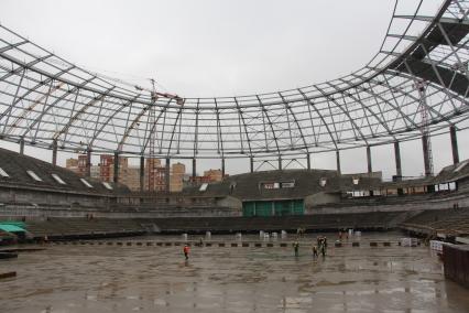 Москва.   Реконструкция стадиона `Динамо`.