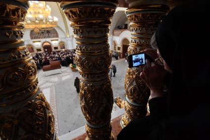 Московская область , Переделкино. Отпевание поэта Евгения Евтушенко в храме святого благоверного князя Игоря Черниговского в Переделкино