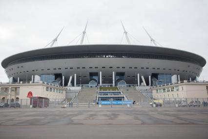 Санкт-Петербург.  Стадион  `Санкт-Петербург Арена`на Крестовском острове.