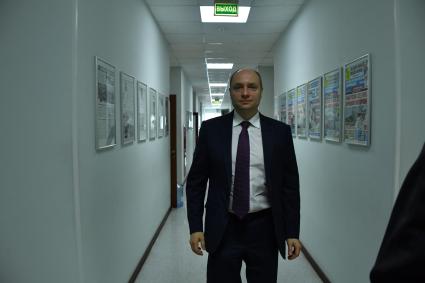 Москва. Министр РФ по развитию Дальнего Востока Александр Галушка в редакции `Комсомольской правды`.