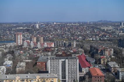 Украина, Донецк. Вид на город с высоты.