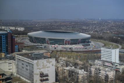 Украина, Донецк.   Вид на город с высоты.