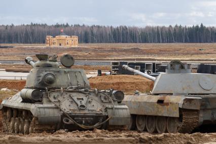 Московская область, г. Кубинка. Военно-историческая реконструкция Берлинской наступательной операции Красной армии во время Великой Отечественной войны на территории военно-патриотического парка культуры и отдыха Вооруженных сил РФ `Патриот`.