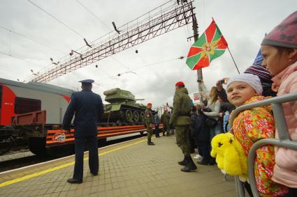 Екатеринбург. Прибытие агитационного поезда «Армия Победы – 2017» на ЖД вокзал