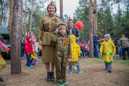 Уфа.  Празднование 72-й годовщины Победы в Великой Отечественной войне.