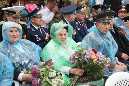 Ставрополь. Ветераны  Великой Отечественной войны  во  время праздника Дня Победы .