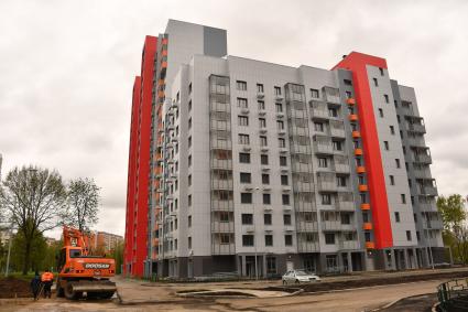 Москва. Дом на улице Бескудниковский бульвар, в который будут переселять жителей из хрущевок по программе реновации.