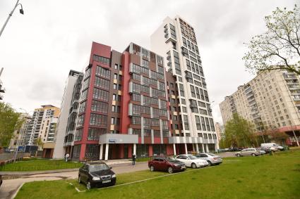 Москва. Дома на улице Бескудниковский бульвар, в которые будут переселять жителей из хрущевок по программе реновации.
