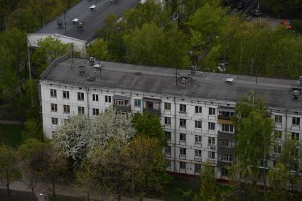 Москва. Жилые пятиэтажные дома в районе  Бескудниково.