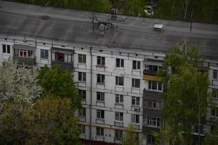 Москва. Жилой пятиэтажный дом  в районе  Бескудниково.