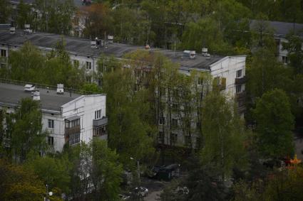 Москва. Жилые пятиэтажные дома в районе  Бескудниково.