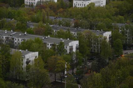 Москва. Жилые пятиэтажные дома в районе  Бескудниково.