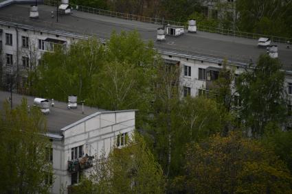 Москва. Жилые пятиэтажные дома в районе  Бескудниково.