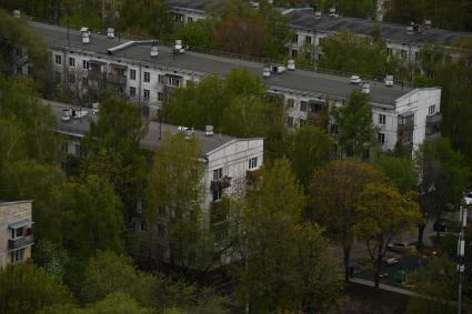 Москва. Жилые пятиэтажные дома в районе  Бескудниково.