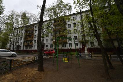 Москва. Жилые пятиэтажные дома в районе  Бескудниково.