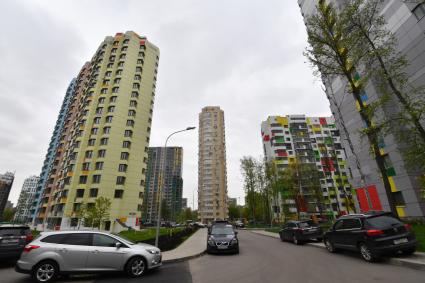 Москва. Дома на улице проспект Вернадского, в которые будут переселять жителей из хрущевок по программе реновации.