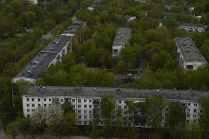 Москва. Жилые пятиэтажные дома в районе  Бескудниково.