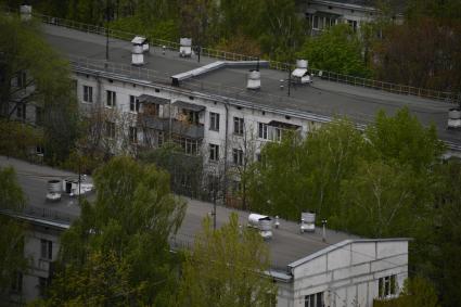 Москва. Жилые пятиэтажные дома в районе  Бескудниково.