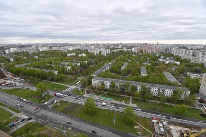 Москва. Жилые пятиэтажные дома в районе  Бескудниково.