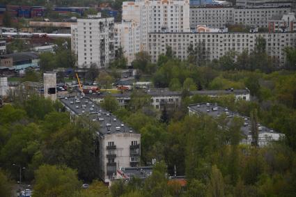 Москва. Жилые пятиэтажные дома в районе  Бескудниково.