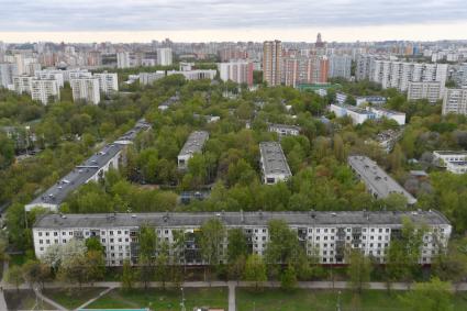 Москва. Жилые пятиэтажные дома в районе  Бескудниково.