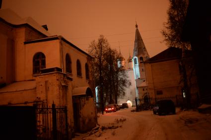 Владимирская область, г. Вязники. Ночной вид города.