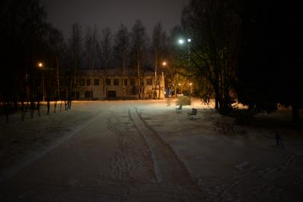 Владимирская область, г. Вязники. Ночной вид города.