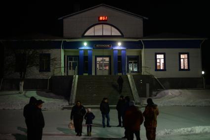 Нижегородская область. Пассажиры на станции Ветлужская.