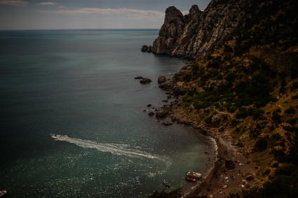 Крым, Новый Свет.  Вид на море с Голицынской тропы