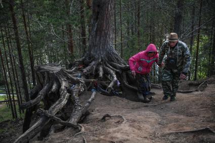 Кировская область. Прибытие участников Великорецкого крестного хода  в село Великорецкое .