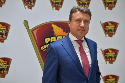 Москва. Заместитель председателя Комитета Государственной Думы по безопасности и противодействию коррупции Анатолий Выборный на радиостанции `Комсомольская правда`.