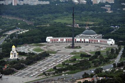 Москва. Вид на  город с башен  делового центра  `Москва-Сити `.